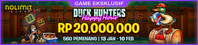 Promo Duck Hunters Happy Hour Cash Drop di KAPALTOGEL